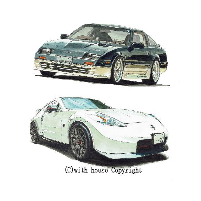 NC-794 300ZX/ニスモZ34限定版画 直筆サイン額装●作家平右ヱ門 1