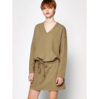 マウジー(moussy)のNiii様専用　moussy【V/N BLOUSING LOOSE OP】(ひざ丈ワンピース)