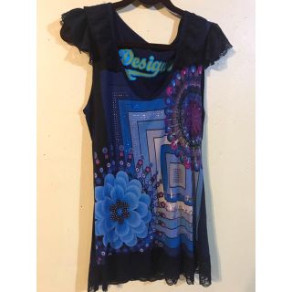 デシグアル(DESIGUAL)のDesigual レーストップス(カットソー(半袖/袖なし))