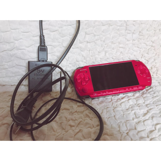 PlayStation Portable PSP レッド 充電器 SDカード付き