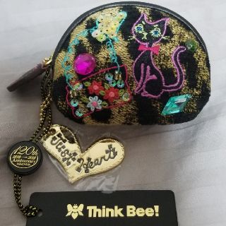 シンクビー(Think Bee!)のThink Bee❗新品　小さなポーチ　ヒョウ柄　(ポーチ)