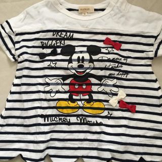 ハッシュアッシュ(HusHush)のHusHush ミッキー半袖カットソー(Tシャツ/カットソー)