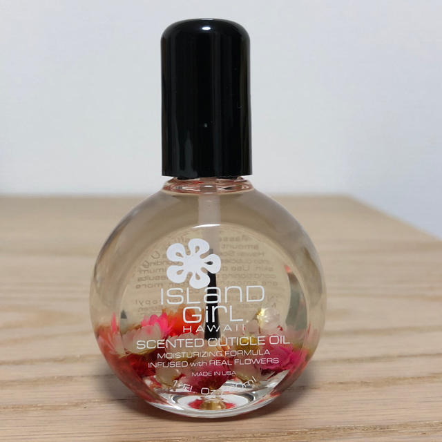 ISLAND GIRLネイルオイル（花：赤ピンク白） コスメ/美容のネイル(ネイルケア)の商品写真