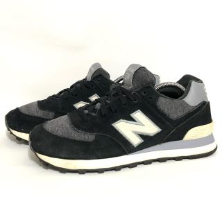 ニューバランス(New Balance)のQ109 ★ 25cm★ニューバランスWL574PPL ブラック黒色(スニーカー)