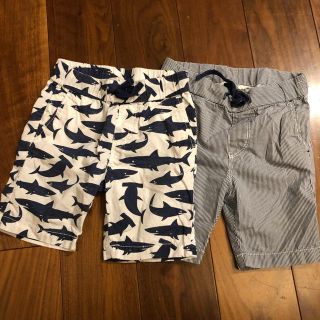 エイチアンドエム(H&M)の2枚セット！H&M ハーフパンツ 98(パンツ/スパッツ)