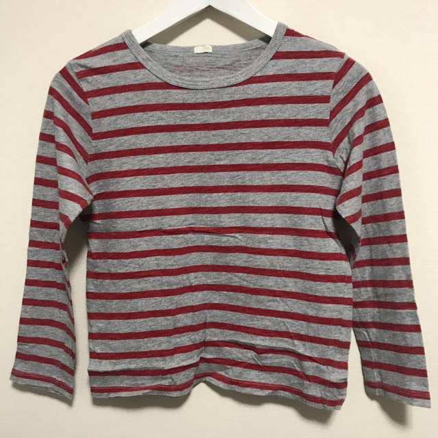 GU(ジーユー)の★GＵ★ボーダー長袖Tシャツ★140★ロンT キッズ/ベビー/マタニティのキッズ服男の子用(90cm~)(Tシャツ/カットソー)の商品写真