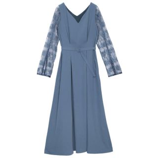 アメリヴィンテージ(Ameri VINTAGE)のAmeri LACE SLEEVE REFINED DRESS (ロングワンピース/マキシワンピース)