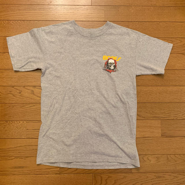 POWELL(パウエル)のPOWELL 覗きボーンズ ユーズドtee グレー S メンズのトップス(Tシャツ/カットソー(半袖/袖なし))の商品写真