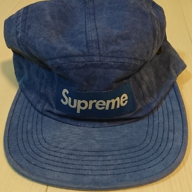 Supreme washed linen camp cap
