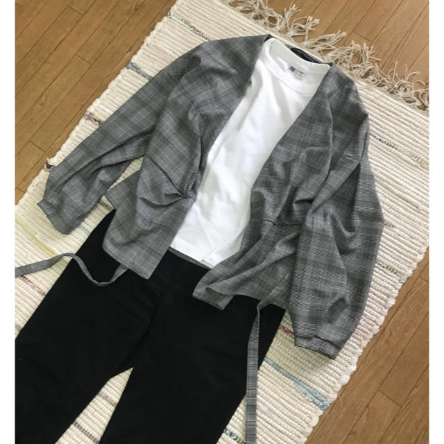 ZARA(ザラ)のここあさま専用！再値下げ！ZARAのグレンチェックブラウス♡ レディースのトップス(シャツ/ブラウス(長袖/七分))の商品写真