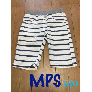 エムピーエス(MPS)の＊MPS ウエストリブ ボーダーハーフパンツ＊140(パンツ/スパッツ)