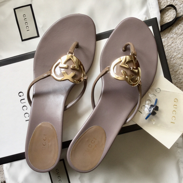 Gucci - 美品!グッチ ハート型GGシャンパンゴールドメタル トング