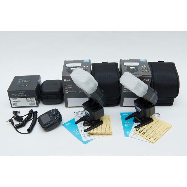 ニッシン Nissin i60A 2台とAir10s のセット ニコン用 スマホ/家電/カメラのカメラ(ストロボ/照明)の商品写真