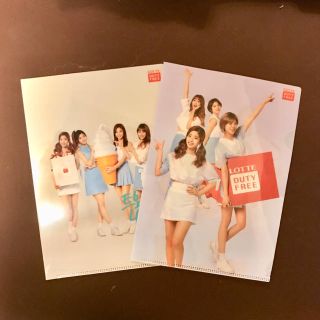 ウェストトゥワイス(Waste(twice))のTWICE クリアファイル 2枚セット(アイドルグッズ)