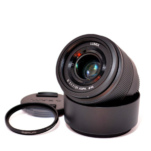 オシャレ 【美品】最高のボケ味をあなたに♬パナソニックLUMIX G 25mm