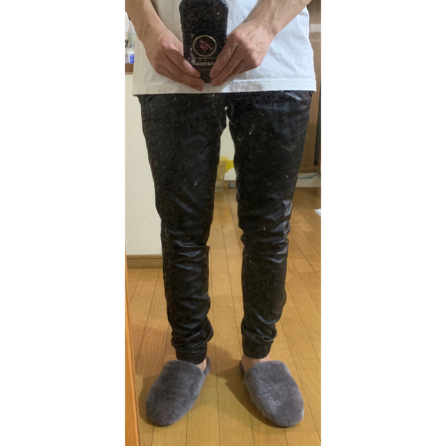 ZARA(ザラ)のOFTHENEIGESTILE レザー ジョガーパンツ メンズのパンツ(その他)の商品写真