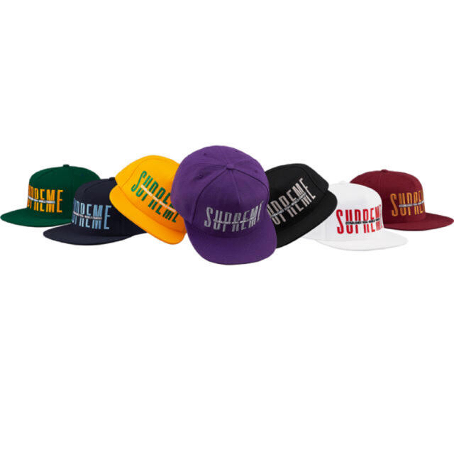 Supreme 18AW GLOBAL 5-PANEL CAP 紫 2