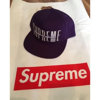 Supreme 18AW GLOBAL 5-PANEL CAP 紫