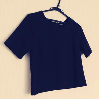 エモダ(EMODA)のEMODA♡シンプル黒カットソー(Tシャツ(半袖/袖なし))