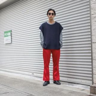 ニードルス(Needles)のLOCALINA×OTSUKA Flare Pants 赤フレアパンツ(スラックス)