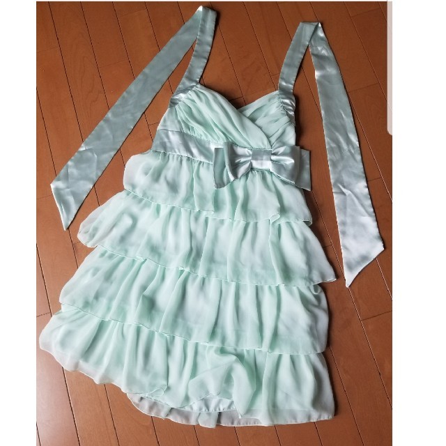 CECIL McBEE(セシルマクビー)のCECIL セシル ミニ ドレス ミントグリーン レディースのフォーマル/ドレス(ミニドレス)の商品写真
