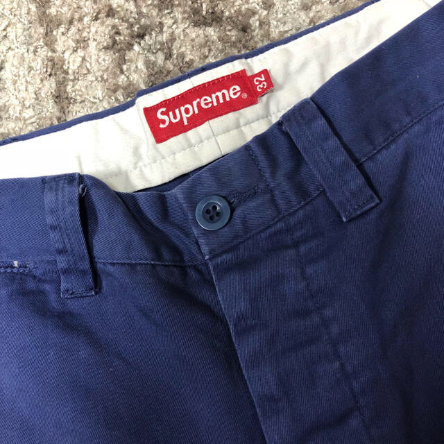 Supreme シュプリーム チノパン 32(L位) 青