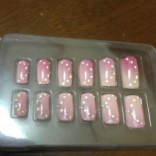 値下げ！新品✨未使用✨ピンクネイル(つけ爪/ネイルチップ)