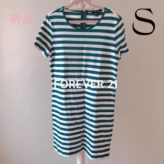 フォーエバートゥエンティーワン(FOREVER 21)のボーダー  ワンピース ファスナー(ひざ丈ワンピース)