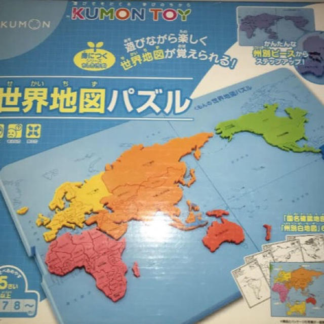 爆買い安い くもん by ikocha's shop｜ラクマ 世界地図パズル 新品の通販 定番低価