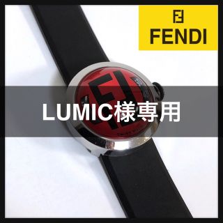 フェンディ(FENDI)の【レア】●FENDI● ブースラ（レッド）8010L ドーム型 赤文字盤 箱あり(腕時計)