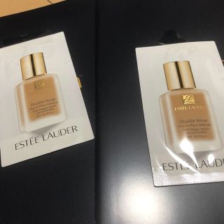 エスティローダー(Estee Lauder)のエスティローダー ダブルウェア ファンデーションサンプル2つ(サンプル/トライアルキット)