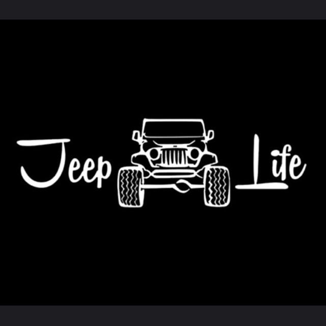ステッカー シール 送料無料 ジープ jeep ライフ Life 自動車/バイクの自動車(車外アクセサリ)の商品写真