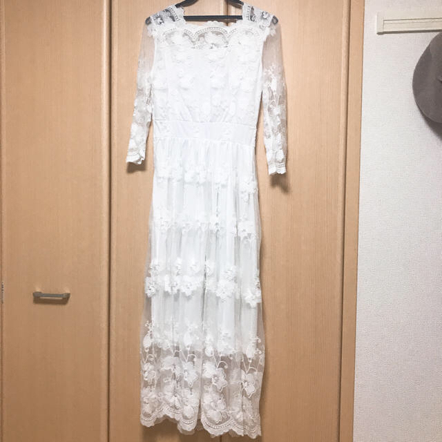 二次会ドレス 花嫁 前撮り レディースのフォーマル/ドレス(ロングドレス)の商品写真