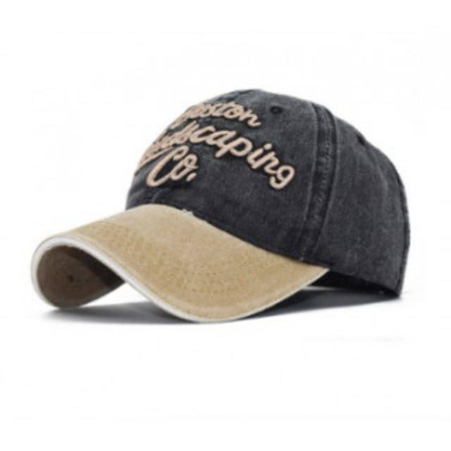 bostonロゴ キャップ  カーキ×ブラック  メンズの帽子(キャップ)の商品写真