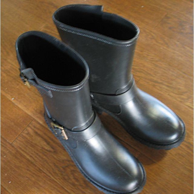 Marie Claire(マリクレール)のmc marie Claire　マリクレール　レインブーツ　黒　サイズM　大きめ レディースの靴/シューズ(レインブーツ/長靴)の商品写真