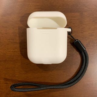 AirPods ケース ホワイト 白(ヘッドフォン/イヤフォン)