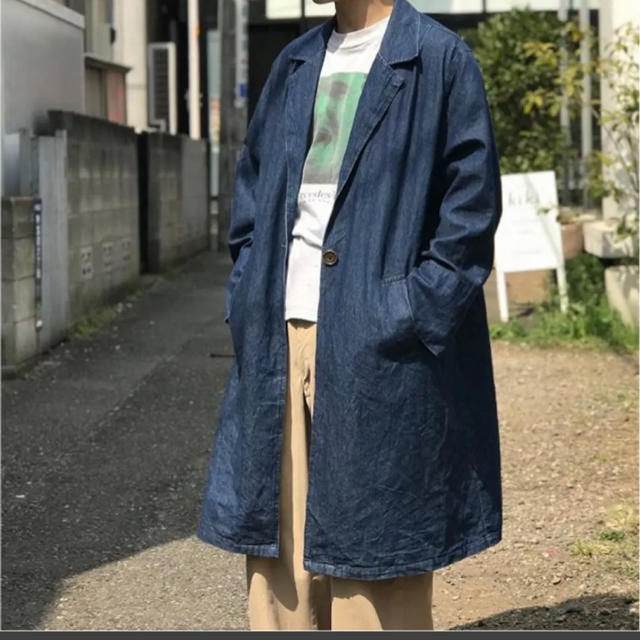 USA製 vintageデニムcoat メンズのジャケット/アウター(トレンチコート)の商品写真