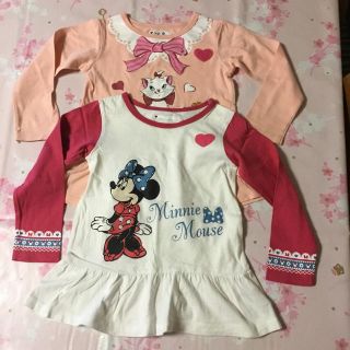 ベルメゾン(ベルメゾン)のサイズ110長袖Tシャツ裾フリフリDisney 中古(Tシャツ/カットソー)