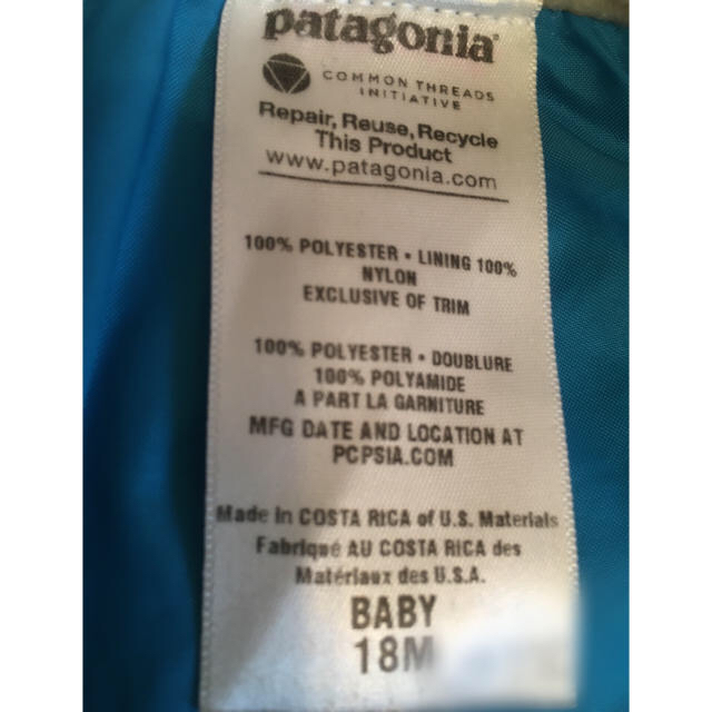 patagonia(パタゴニア)のはてな様専用 パタゴニア ベビー フリース キッズ/ベビー/マタニティのキッズ服男の子用(90cm~)(ジャケット/上着)の商品写真