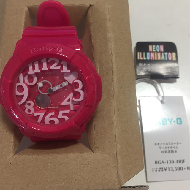 Baby-G(ベビージー)のBaby-G ネオンダイアルシリーズ  ゆうきちゃん専用です。 レディースのファッション小物(腕時計)の商品写真