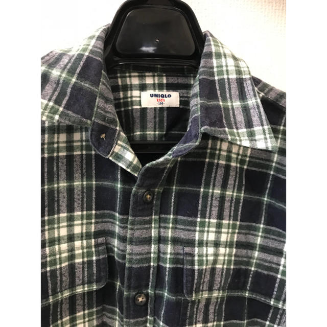 UNIQLO(ユニクロ)のシャツ150 キッズ/ベビー/マタニティのキッズ服男の子用(90cm~)(Tシャツ/カットソー)の商品写真