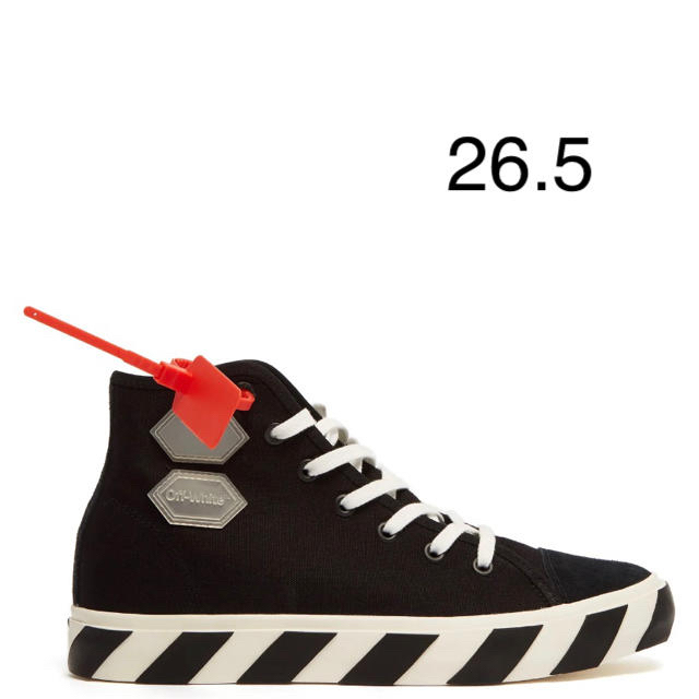 OFF WHITE VULC HI TOP BLACK