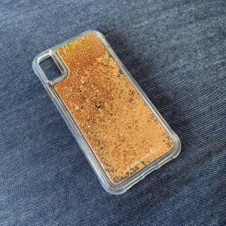 アイフォリア(IPHORIA)のIPHORIA スマホケース ゴールド スパンコール iphone xs max(iPhoneケース)