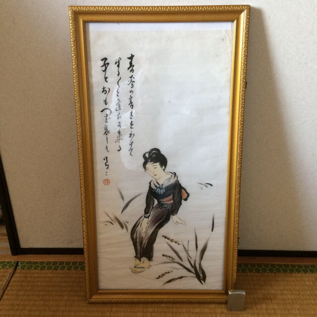 竹下夢二、肉質画 エンタメ/ホビーの美術品/アンティーク(絵画/タペストリー)の商品写真