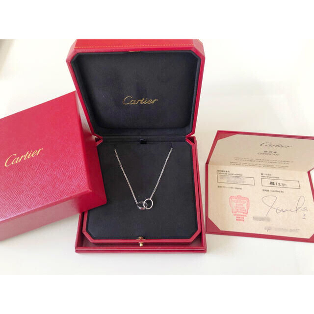 ★Cartier カルティエ★ラブ ネックレス WG ケース保証書付き