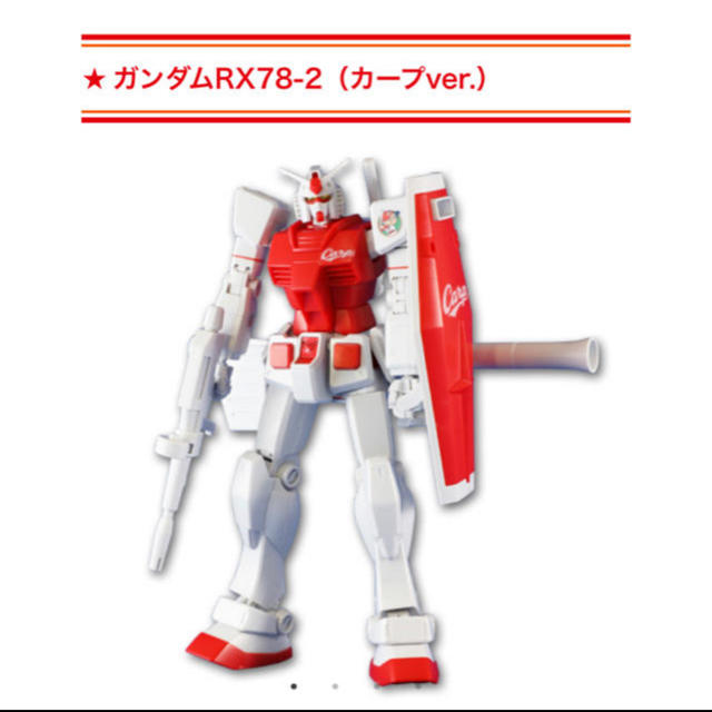 ガンダムRX78-2（カープver.）プロ野球 広島東洋カープおもちゃ/ぬいぐるみ