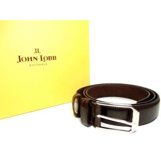 ジョンロブ(JOHN LOBB)の♂【新品】JOHNLOBB ジョンロブ ドレスベルト 100 焦げ茶(ベルト)