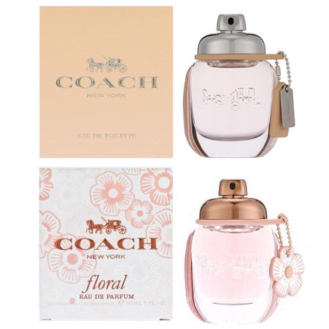 COACH オードトワレ/フローラルオードパルファム 各30ml 各サンプル付き