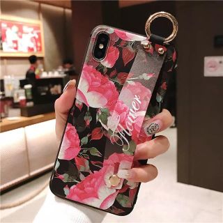 アイフォーン(iPhone)の3D花柄iPhoneケース 薔薇のiPhoneケース(iPhoneケース)