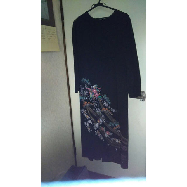 留袖風 ロングドレス レディースのワンピース(ロングワンピース/マキシワンピース)の商品写真